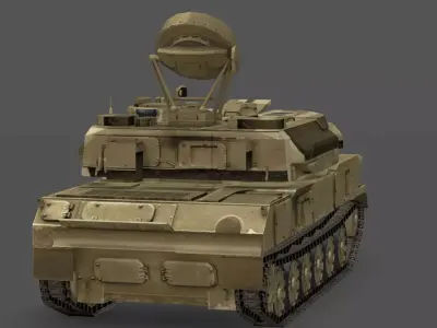 ZSU 23 4 Shilka Low-poly 3D model