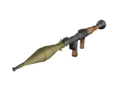 Grenade Launcher low-poly  Low-poly 3D model