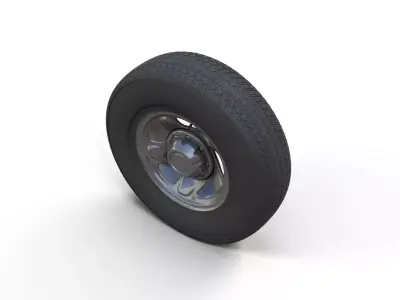 Dodge ram 1995 highpoly wheel 3D model