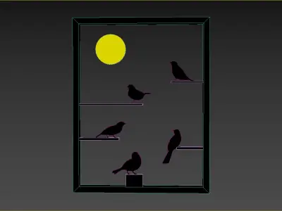 Bird Decoration Model Free 3D model