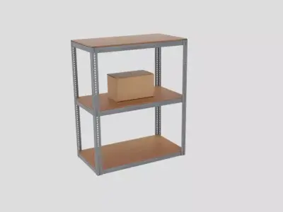 Warehouse Shelving Industrial  3D model