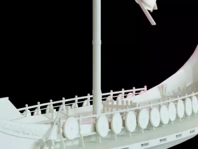 Byzantine Dromon Warship 3D print model