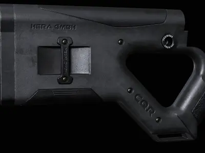 Hera arms CQR buttstock Free low-poly 3D model
