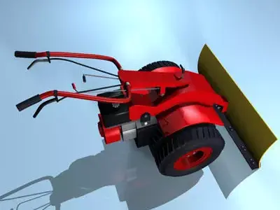 snowblade snow blower 3D model