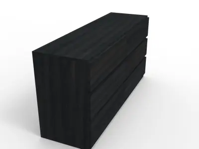 Modern Drawer Low-poly 3D model