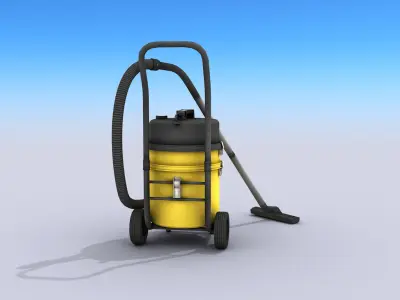 Industrial Vacuum Cleaner Free low-poly 3D model
