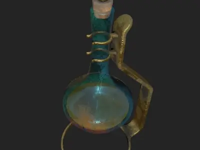 jug on a stand PBR low poly Low-poly 3D model
