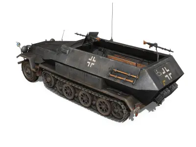 SD KFZ 251 1 - Ausf B - Halftruck - 7PD 3D model