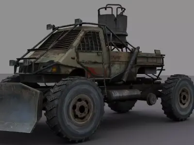 armored truck 3D model from CGTrader