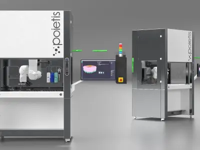  Modern Bioprinter Rigged for Cinema 4D 