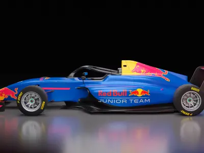 FIA F4 Tatuus 421 EU - RedBull livery plus Photoshop files 3D model