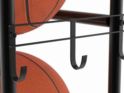 Vertical Basketball Storage Rack 