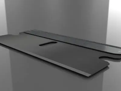 3D Single Edge Razor Blade 3D model