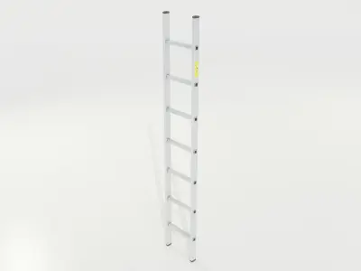 Aluminum Ladder 3D model