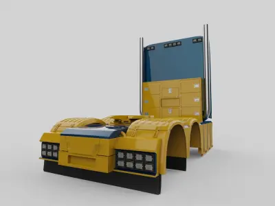 Truck Custom Parts Pack 3D model