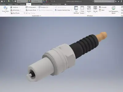Spark Plug 3D Model 3D model
