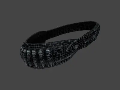 BELT-001 Black Belt 3D model