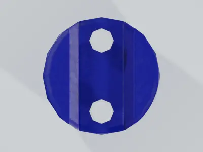 Plastic Tight Head Drum  01 150L Low-poly 3D model