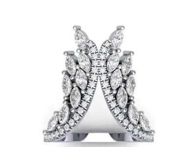 Wedding Ring 3D print model 69