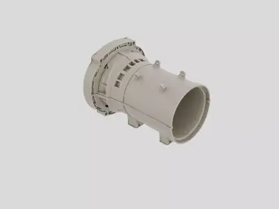Industrial Machine Gearbox Housing for 3D print 3D model