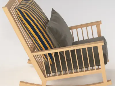 InOut 709 Gervasoni Rocking Armchair 3D model