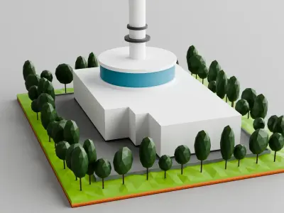 Iconic Landmarks 3D Model Pack Free low-poly 3D model