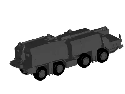 mobile artillery system 3D model