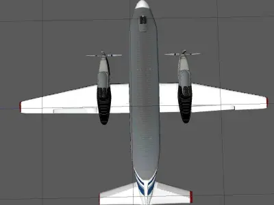  Private Aeroplane Rigged Low-poly 3D model