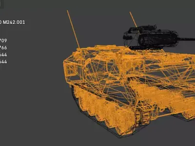 ACV-300 M242 Low-poly 3D model