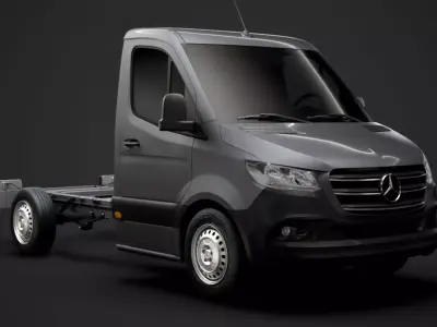 Mercedes Sprinter Chassis Single Cab L1 FWD 2020 3D model