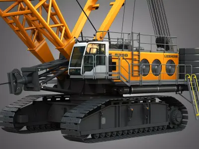 HS 8300 mining dragline 3D model