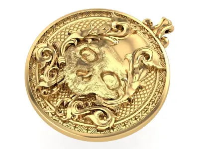 Skull  pendant 3D print model