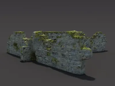 English Castle Ruin 7  3D model