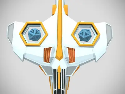 SciFi RTS Vehicle - VTOL Low-poly 3D model