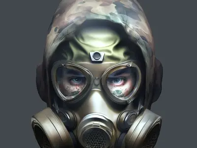 Helmet 3d model military combat Military  Low-poly 3D model order