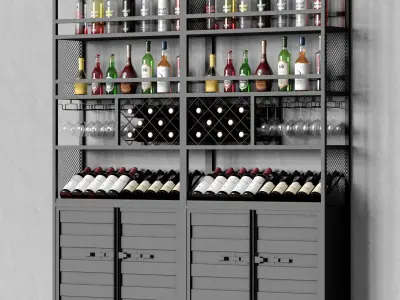 Homary Industrial Rack 02 3D model