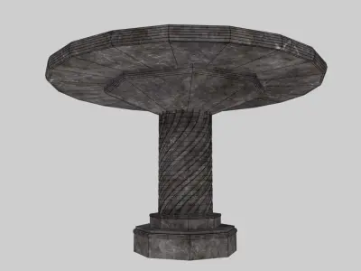 Low-poly stone table Low-poly 3D model