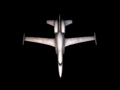 3d Model Jet Plane Flying Over Clouds 3D model purchase