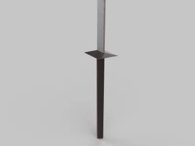 sword Low-poly 3D model 80