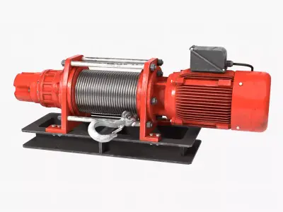 Electric Winch 3D model