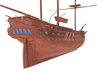 Frigate Pallada 3D model