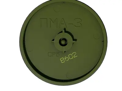 Mine PMA-3 Low-poly 3D model