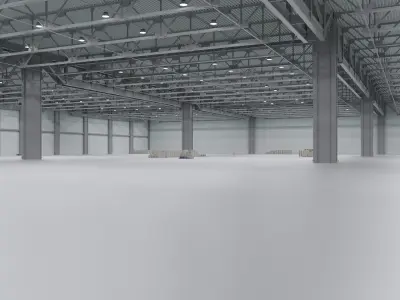 Warehouse Interior 3 Low-poly 3D model