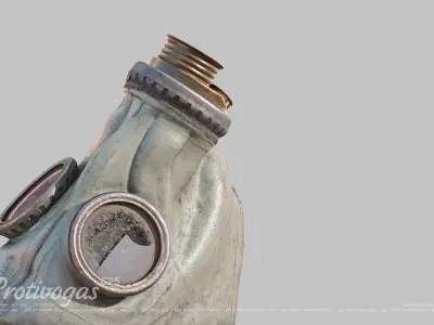 Protivogas GP5 based on scan PBR 3D model