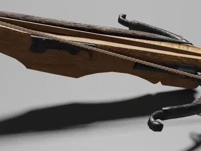 Crossbow v2 Low-poly 3D model