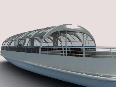 The Seine River Cruise 3d Model  3D model