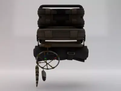 Backpack Low-poly 3D model buy