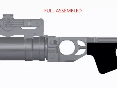 GP-25 rifle 3D model