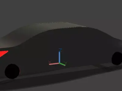 Hundai Accent Low-poly 3D model