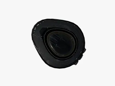 Alien Spaceship UFO C10 Full Black - Sci Fi Spacecraft Design Low-poly 3D model